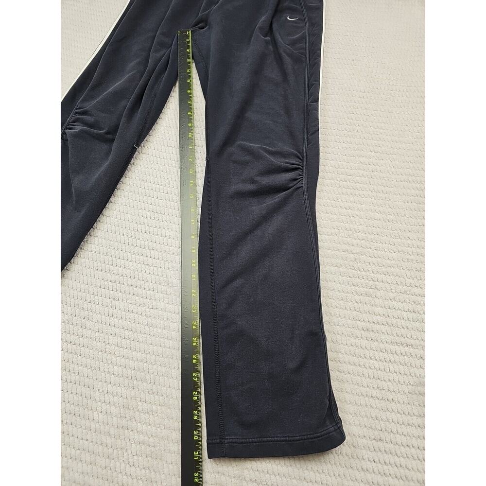 Nike Sweatpants Womens Large Black Stretch Zip Bottom Dri Fit - Picture 2 of 7